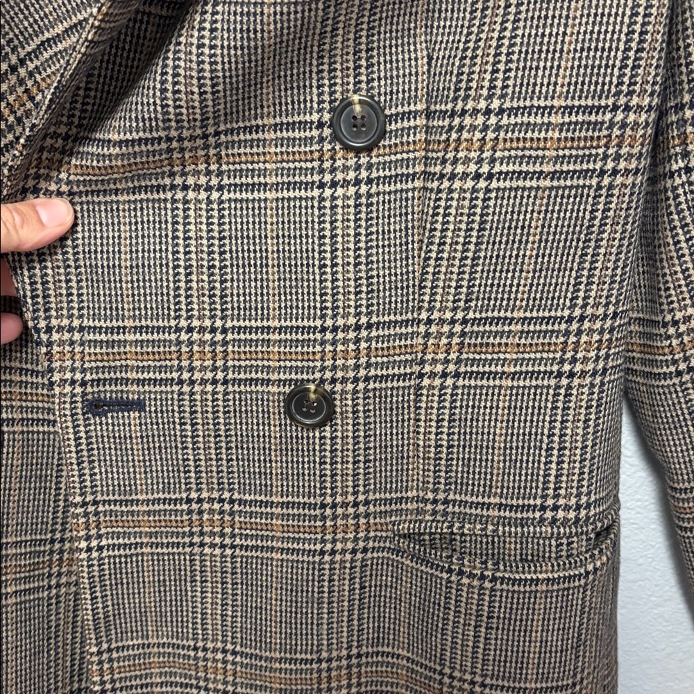 Vintage Glen Plaid Double-Breasted Blazer Embassy Row Women’s Size: 4 - Picture 6 of 6